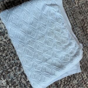 Crate&Barrel 100% Organic Cotton Baby Blanket